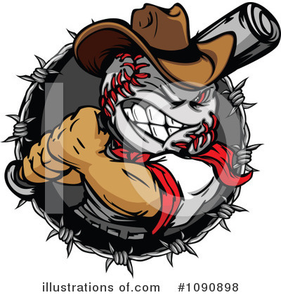 Royalty-Free (RF) Baseball Clipart Illustration by Chromaco - Stock Sample #1090898