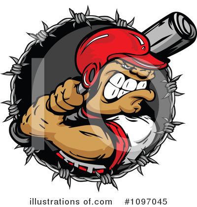 Royalty-Free (RF) Baseball Clipart Illustration by Chromaco - Stock Sample #1097045