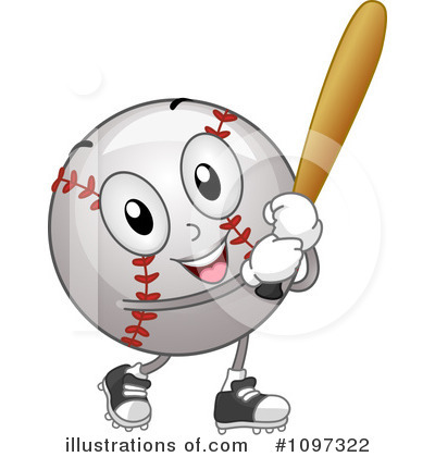 Royalty-Free (RF) Baseball Clipart Illustration by BNP Design Studio - Stock Sample #1097322