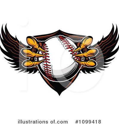 Royalty-Free (RF) Baseball Clipart Illustration by Chromaco - Stock Sample #1099418