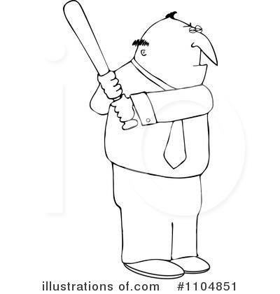Royalty-Free (RF) Baseball Clipart Illustration by djart - Stock Sample #1104851