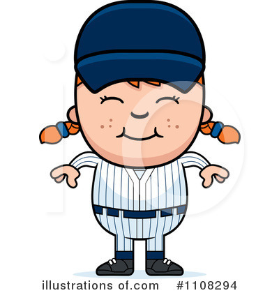 Baseball Player Clipart #1108294 by Cory Thoman
