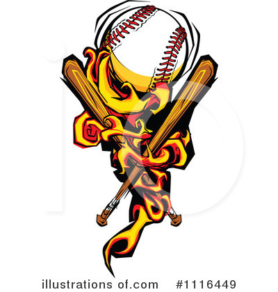 Royalty-Free (RF) Baseball Clipart Illustration by Chromaco - Stock Sample #1116449