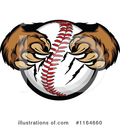 Royalty-Free (RF) Baseball Clipart Illustration by Chromaco - Stock Sample #1164660