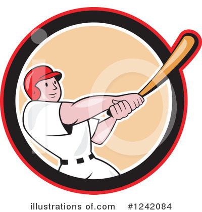 Royalty-Free (RF) Baseball Clipart Illustration by patrimonio - Stock Sample #1242084