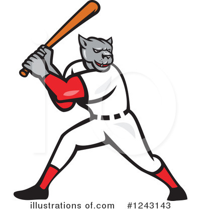 Royalty-Free (RF) Baseball Clipart Illustration by patrimonio - Stock Sample #1243143