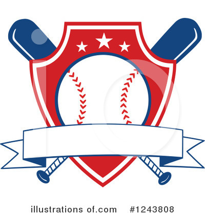 Royalty-Free (RF) Baseball Clipart Illustration by Hit Toon - Stock Sample #1243808