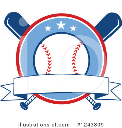 Royalty-Free (RF) Baseball Clipart Illustration by Hit Toon - Stock Sample #1243809