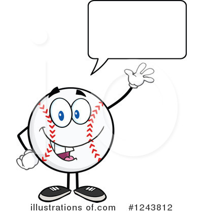 Royalty-Free (RF) Baseball Clipart Illustration by Hit Toon - Stock Sample #1243812