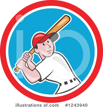 Royalty-Free (RF) Baseball Clipart Illustration by patrimonio - Stock Sample #1243940