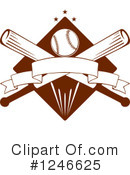 Baseball Clipart #1246625 by Vector Tradition SM