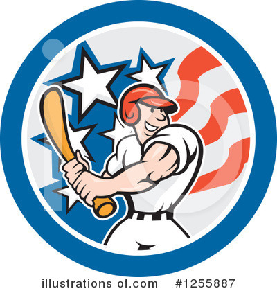 Royalty-Free (RF) Baseball Clipart Illustration by patrimonio - Stock Sample #1255887