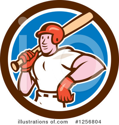 Baseball Player Clipart #1256804 by patrimonio