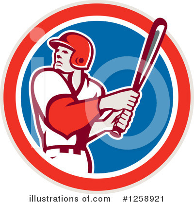 Royalty-Free (RF) Baseball Clipart Illustration by patrimonio - Stock Sample #1258921