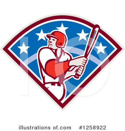 Royalty-Free (RF) Baseball Clipart Illustration by patrimonio - Stock Sample #1258922