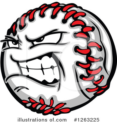 Royalty-Free (RF) Baseball Clipart Illustration by Chromaco - Stock Sample #1263225