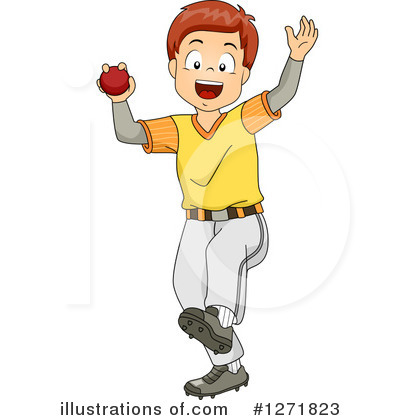 Cricket Players Clipart #1271823 by BNP Design Studio