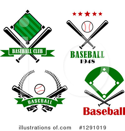 Royalty-Free (RF) Baseball Clipart Illustration by Vector Tradition SM - Stock Sample #1291019