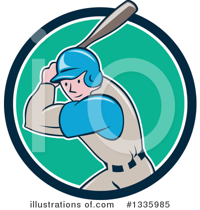 Royalty-Free (RF) Baseball Clipart Illustration by patrimonio - Stock Sample #1335985