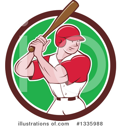 Royalty-Free (RF) Baseball Clipart Illustration by patrimonio - Stock Sample #1335988
