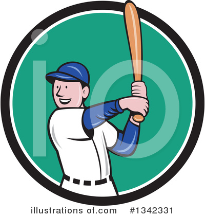 Royalty-Free (RF) Baseball Clipart Illustration by patrimonio - Stock Sample #1342331