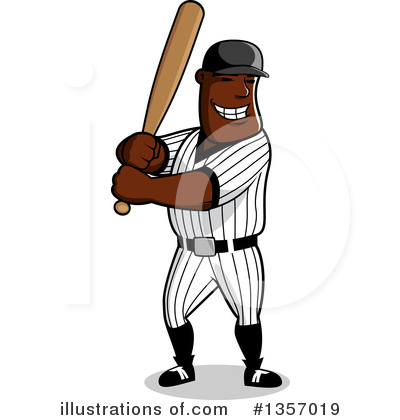 Baseball Player Clipart #1357019 by Vector Tradition SM