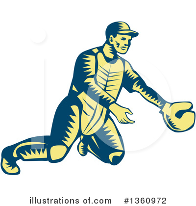 Royalty-Free (RF) Baseball Clipart Illustration by patrimonio - Stock Sample #1360972
