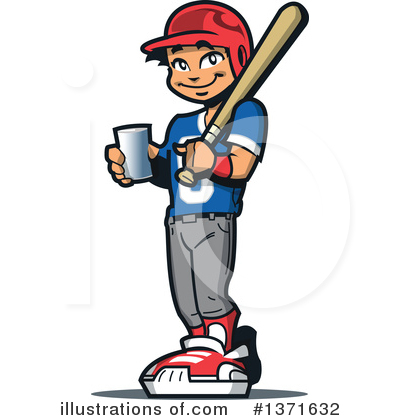 Royalty-Free (RF) Baseball Clipart Illustration by Clip Art Mascots - Stock Sample #1371632