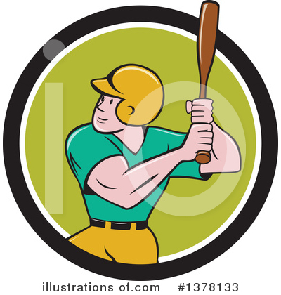 Royalty-Free (RF) Baseball Clipart Illustration by patrimonio - Stock Sample #1378133