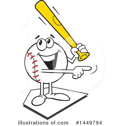 Royalty-Free (RF) Baseball Clipart Illustration by Johnny Sajem - Stock Sample #1449794