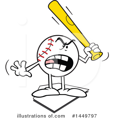 Royalty-Free (RF) Baseball Clipart Illustration by Johnny Sajem - Stock Sample #1449797