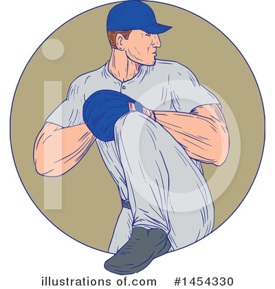Royalty-Free (RF) Baseball Clipart Illustration by patrimonio - Stock Sample #1454330