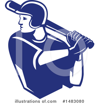 Royalty-Free (RF) Baseball Clipart Illustration by patrimonio - Stock Sample #1483080