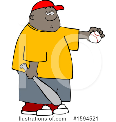 Baseball Player Clipart #1594521 by djart