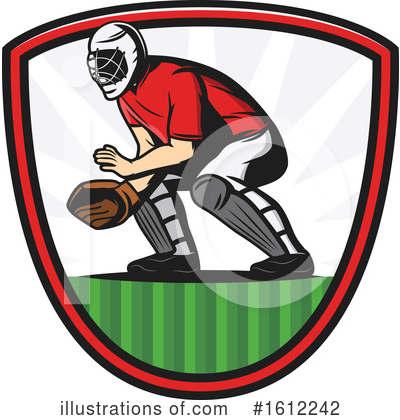 Baseball Player Clipart #1612242 by Vector Tradition SM