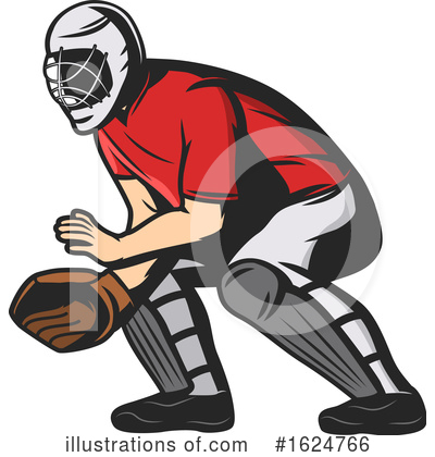 Baseball Player Clipart #1624766 by Vector Tradition SM