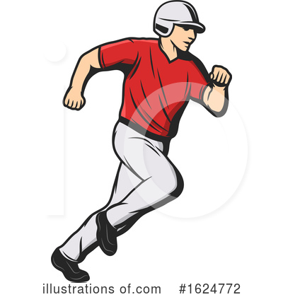 Baseball Player Clipart #1624772 by Vector Tradition SM