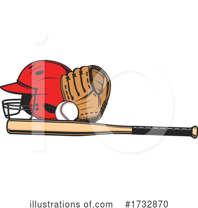 Softball Clipart #1732870 by Vector Tradition SM