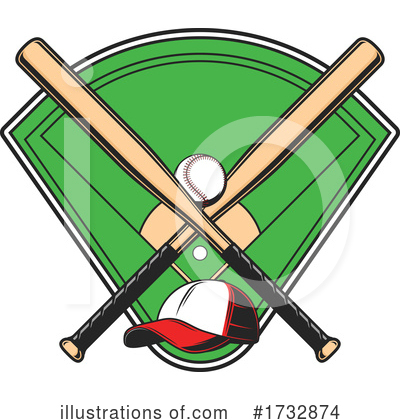 Softball Clipart #1732874 by Vector Tradition SM