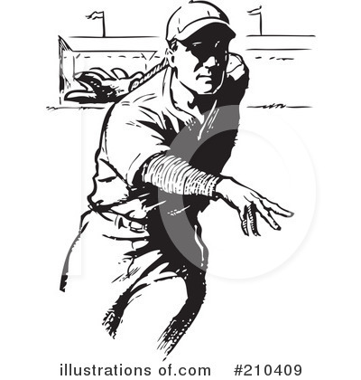 Royalty-Free (RF) Baseball Clipart Illustration by BestVector - Stock Sample #210409