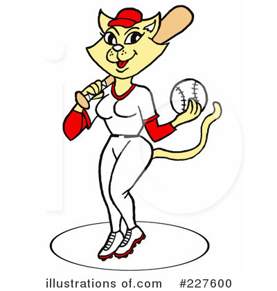 Royalty-Free (RF) Baseball Clipart Illustration by LaffToon - Stock Sample #227600