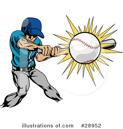 Baseball Player Clipart #28952 by AtStockIllustration