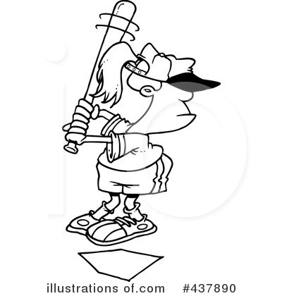 Royalty-Free (RF) Baseball Clipart Illustration by toonaday - Stock Sample #437890