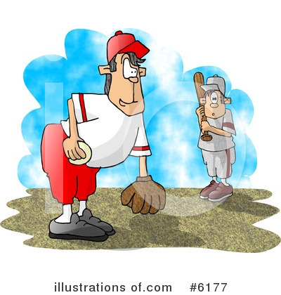 Royalty-Free (RF) Baseball Clipart Illustration by djart - Stock Sample #6177