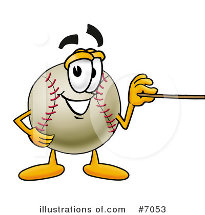 Royalty-Free (RF) Baseball Clipart Illustration by Mascot Junction - Stock Sample #7053