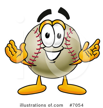 Royalty-Free (RF) Baseball Clipart Illustration by Mascot Junction - Stock Sample #7054