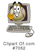 Baseball Clipart #7062 by Mascot Junction