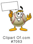 Baseball Clipart #7063 by Mascot Junction