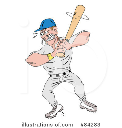 Royalty-Free (RF) Baseball Clipart Illustration by LaffToon - Stock Sample #84283