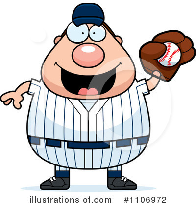 Royalty-Free (RF) Baseball Player Clipart Illustration by Cory Thoman - Stock Sample #1106972